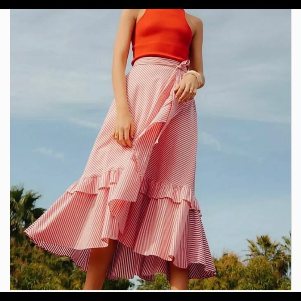 Anthropologie Maeve wrap around Penny skirt